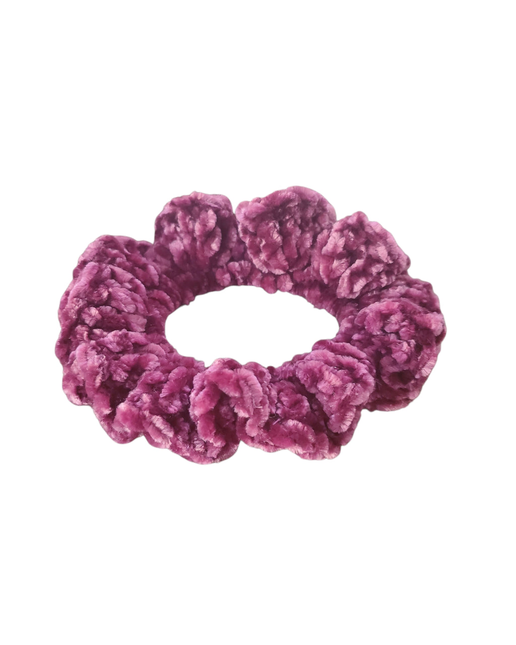 Scrunchie Velvet Hair Tie Handmade Bordo Color