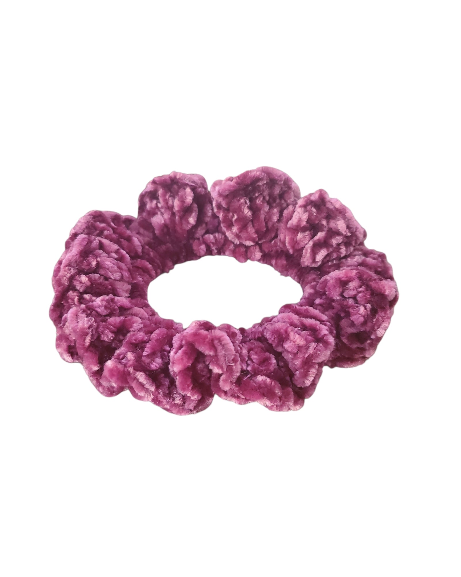 Scrunchie Velvet Hair Tie Handmade Bordo Color