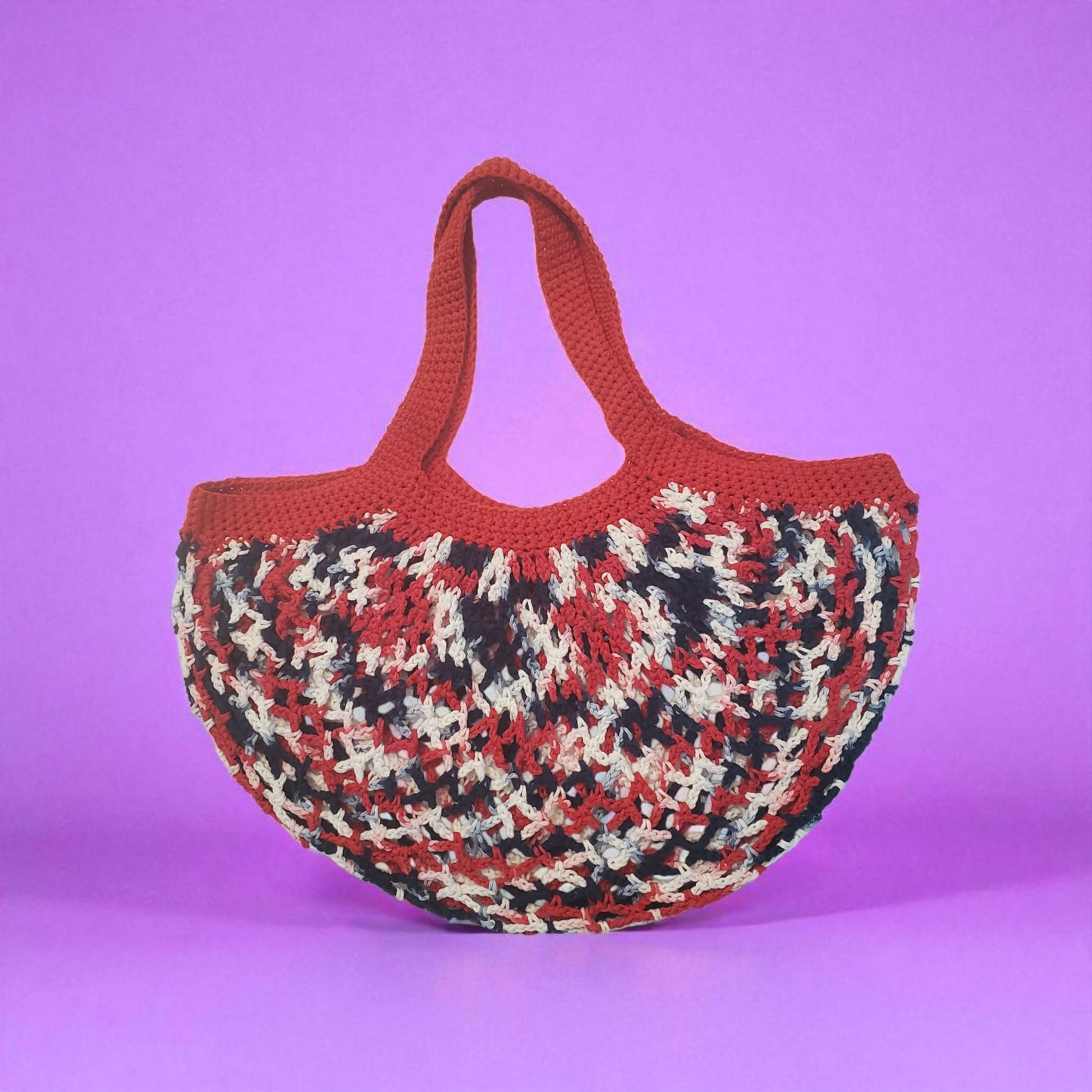Mesh Crochet Beach Market Bag Handmade